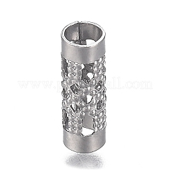 Tarnish Resistant 304 Stainless Steel Tube Beads&nbsp;STAS-I166-22P