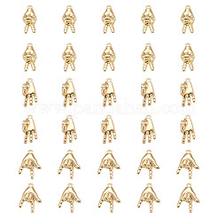 30Pcs 3 Style Rack Plating Alloy Pendants&nbsp;FIND-CD0001-18