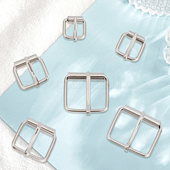 24Pcs 6 Styles Alloy Roller Buckles for Bag Strap Connector&nbsp;DIY-GF0013-72P