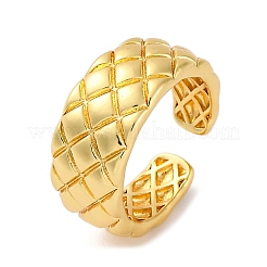 Rack Plating Brass Open Cuff Finger Rings for Women&nbsp;RJEW-M028-87G