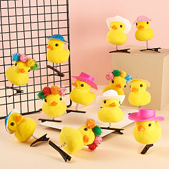 12Pcs 3 Styles Wool with Alligator Hair Clips for Girl&nbsp;PHAR-TA0001-21