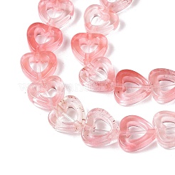 Cherry Quartz Glass Beads Strands&nbsp;G-N342-95