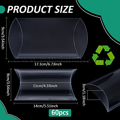 60Pcs PVC Plastic Pillow Boxes&nbsp;CON-BC0007-58B