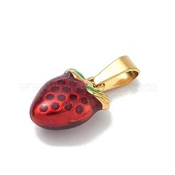 304 Stainless Steel Enamel Fruit Vegetable Charms&nbsp;STAS-F336-02J-G