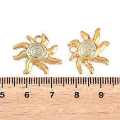 304 Stainless Steel Enamel Pendants&nbsp;STAS-K293-27G-01
