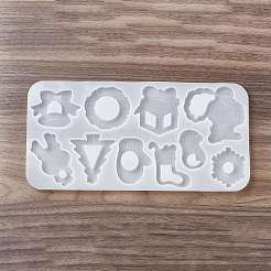 Christmas Theme DIY Tree/Santa Claus/Snowman Quicksand Silicone Molds&nbsp;DIY-E065-03