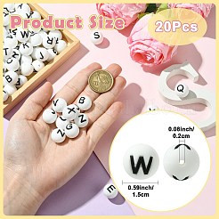 20Pcs Silicone Beads&nbsp;SIL-SZ0003-38W