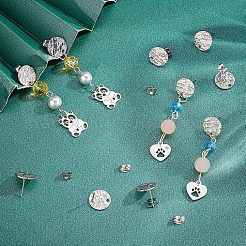 304 Stainless Steel Stud Earring Findings&nbsp;STAS-UN0018-20P