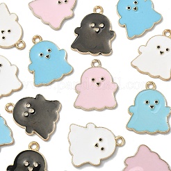 20Pcs 4 Colors Alloy Enamel Pendants&nbsp;ENAM-YW0002-68