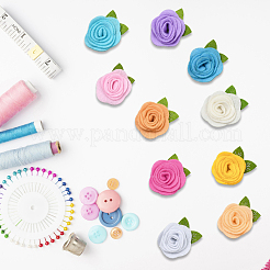 40Pcs 10 Colors Flower Non-Woven Accessories&nbsp;DIY-CY0001-73A