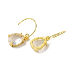 Teardrop Brass Hook Dangle Earring&nbsp;EJEW-R162-01G-01
