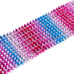 1 Yard 12-Row Resin Spike Stud Cone Flatback Punk Rock Trim Mesh Bead Craft&nbsp;FIND-TA0006-73C