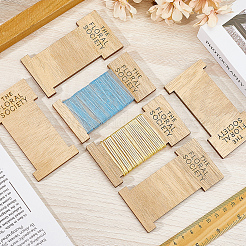 10Pcs Wood Bobbins&nbsp;SENE-SC0001-02