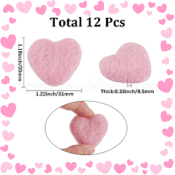 12Pcs Heart Wool Needle Felting Decoration&nbsp;DIY-SC0030-14A