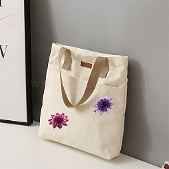 4Pcs 4 Colors 3D Flower Pattern Polyester Fabrics Computerized Embroidery Cloth Sew on Appliques&nbsp;PATC-NB0001-15B