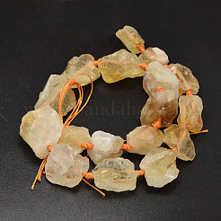 Nuggets Natural Citrine Beads Strands&nbsp;G-F289-28