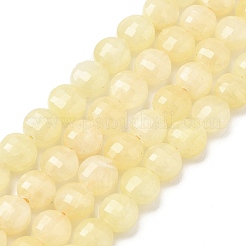 Natural Dyed White Jade Beads Strands&nbsp;G-C179-A6mm-08