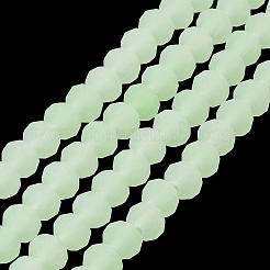 Imitation Jade Solid Color Glass Beads Strands&nbsp;EGLA-A034-J6mm-MD01