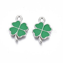 Rack Plating Alloy Enamel Pendants&nbsp;X-ENAM-N055-088-01P