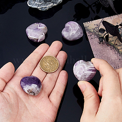 4Pcs Natural Amethyst Thumb Massage Stone&nbsp;G-DC0001-54
