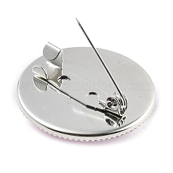 Breast Cancer Awareness Ribbon Glass Brooches&nbsp;JEWB-L019-01E