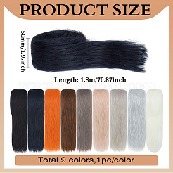 9Pcs 9 Styles Artificial Wool Costume Accessories&nbsp;DIY-MA0007-02