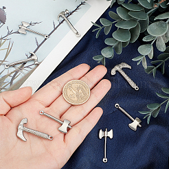 8Pcs 4 Style 304 Stainless Steel Pendants&nbsp;STAS-UN0031-96