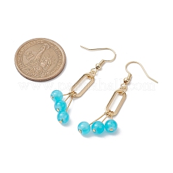 Imitation Jade Glass Dangle Earrings&nbsp;EJEW-JE05924-02