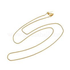 1MM Brass Box Chain Adjustable Slider Necklaces&nbsp;KK-H533-10A-G
