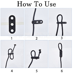 200Pcs Three-Hole Plastic Tent Rope Tensioner&nbsp;FIND-FH0018-27