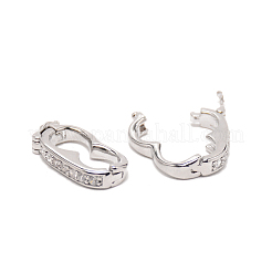 Brass Peanut Enhancer Clasp&nbsp;PURS-WH0001-01P
