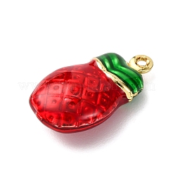 Pineapple Brass Enamel Pendants&nbsp;KK-C119-02B