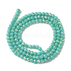 Electroplated Glass Beads Strands&nbsp;EGLA-P055-01B-01