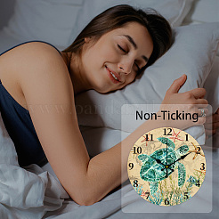 MDF Printed Wall Clock&nbsp;HJEW-WH0058-033