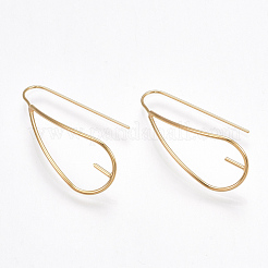 Brass Earring Hook&nbsp;KK-T038-303G