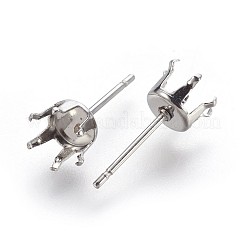 Tarnish Resistant 304 Stainless Steel Stud Earring Findings&nbsp;LS-STAS-P221-20F-P