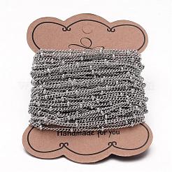 Tarnish Resistant 304 Stainless Steel Curb Chains&nbsp;CHS-K004-12P-0.6mm