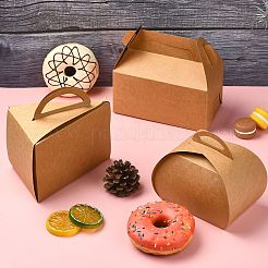 40Pcs 4 Styles Kraft Paper Hand-held Cake Box&nbsp;CON-CJ0001-21