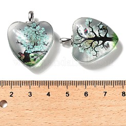 Transparent Glass Pendants&nbsp;GLAA-M048-01B