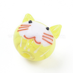 Handmade Lampwork Kitten Beads&nbsp;LAMP-I020-04