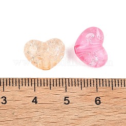UV Plating Transparent Crackle Acrylic Beads&nbsp;MACR-K361-44