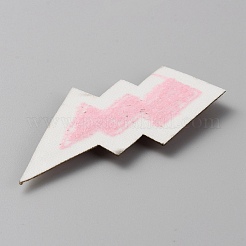 Lightning Bolt Computerized Towel Embroidery Polyester Iron on Patches&nbsp;PATC-WH0012-20B