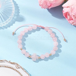 Natural Mixed Gemstone Beaded Braided Bead Bracelets for Women&nbsp;BJEW-JB12212