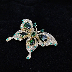 Alloy Rhinestone Butterfly Brooch&nbsp;PW-WG1B29C-01