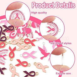 28Pcs 8 Styles Alloy Enamel Pendants&nbsp;ENAM-FS0002-36