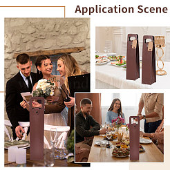 4Pcs PU Leather Single Wine Bottle Tote Carrier Bags&nbsp;CON-CA0001-028A