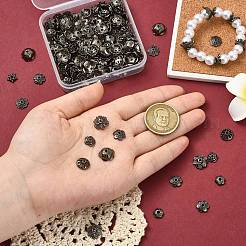 200Pcs 10 Styles Zinc Alloy Bead Caps&nbsp;FIND-CJ0004-70
