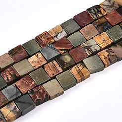 Natural Picasso Jasper/Polychrome Jasper Beads Strands&nbsp;G-N346-05A-03