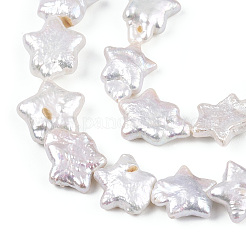 Natural Nucleated Baroque Keshi Pearl Beads Strands&nbsp;PEAR-S020-Z03