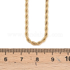 304 Stainless Steel Rope Chain Necklaces&nbsp;NJEW-R223-14